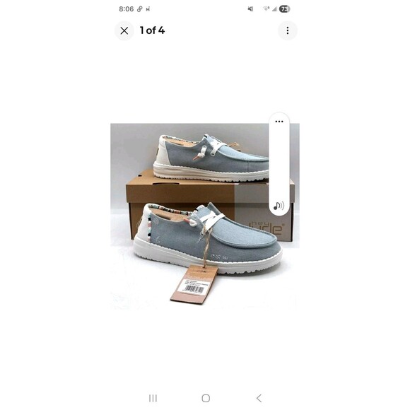 Hey Dude Wendy Boho Light Denim US Women's 5  - EU 36 - Picture 9 of 9